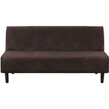 H.VERSAILTEX 3 Piece Sofa Cushion Covers Bundle Armless Futon Cover, Brown