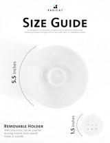 Radicaln Marble Incense Holder 5.5" Inches Handmade White Marbles Ashtray for Home Décor, Ideal Incense Stick Holder, Palo Santo Holder & Incense Holder Marble for Living Room