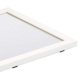 Amazon Basics Rectangular Wall Mount Mirror for Bedroom, Living Room, Entryway, Standard Trim, 16" x 20", White