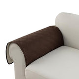 Genina Sofa Armrest Cover, Anti-Slip Armchair Slipcovers for Dogs Cats Pet, Water Resistant Couch Arm Cover for Backrest Recliner Loveseat, L Shaped Sofa, 23.6 x 27.5 Inches（2 Pieces）