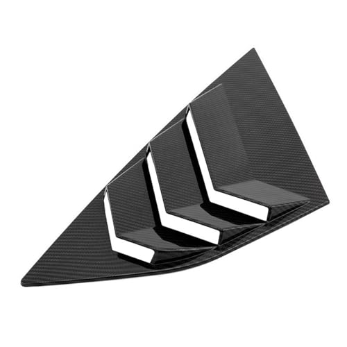 Fit for Ford Focus Rear Window Shutter Available 2012-2018 Hatchback Side Vents Shutter Cover Trim Exterior A Pair(Glossy Black B)