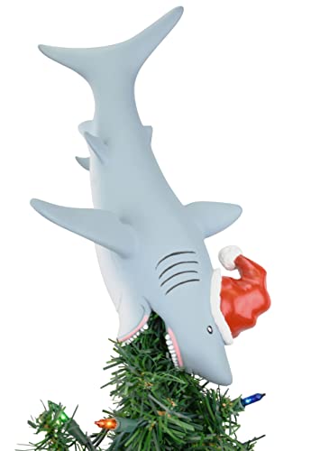 Tree Buddees Great White Shark Christmas Tree Topper - Large 10"