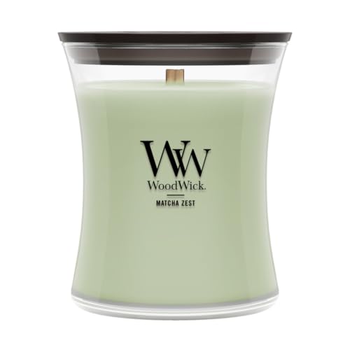 WoodWick Matcha Zest Scented Candle, Crackling Wick, 9.7oz
