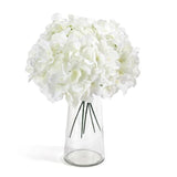 Auihiay 64 PCS Artificial Hydrangea Flowers, Silk Hydrangea Full Flowers Heads with Stems for Wedding Centerpieces, Home, Garden, Baby Shower, Party Decoration (Ivory)
