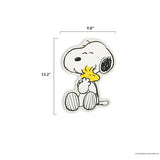 Open Road Brands Peanuts Snoopy and Woodstock Hug Wood Wall Decor - Fun Snoopy Wall Art for Kids' Bedroom or Play Room