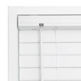 DEZ FURNISHINGS 2" Cordless Flat Slat Venetian Blind, 46" W x 48" H, White