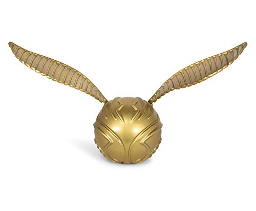 Harry Potter Golden Snitch Replica Desk Clock | Battery Operated Clock | Geek Decor for Bedroom, Bedside Table, Desk, Office | Collectible Quidditch Snitch Clock | 9 x 18 Inches