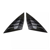 2PCS Fit for Volkswagen Jetta MK7 2019-2023 Car Rear Window Louver Cover Exterior Side Vent Shutter Trim Scoop ABS Accessories(Gloss Black)
