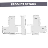 Loveseat Recliner Cover with Console, Waterproof Non-Slip Recliner Cover with Elastic Straps, Sofa for Double Reclining Sofa Furniture Protector for Kids, Pets