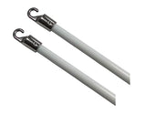 2Pcs Blinds Wand 12Inch Long White Vertical Window Blind Tilt Wand Fiberglass Blind Wand Replacement Parts with Hook and Handle for Windows Curtain Door