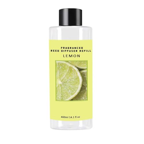 Scent Diffuser Oil Refill | 13.53 fl oz(400ml) Home Fragrance Defusers | Scented Aroma Essential Oil Reed Diffuser Lemon 400ml