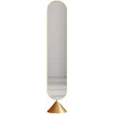 Standing Mirrors Mirror Full-Length Floor-to-Ceiling Mirror Bedroom Home Living Room Vertical Small Apartment Fitting Dressing Mirror(Gold,180cm)