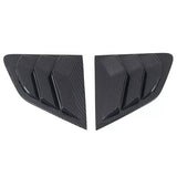 2PCS Fit for Nissan Rogue Sport 2017-2021 Qashqai J11 2014-2021 Car Rear Exterior Window Quarter Louver Cover Side Vent Shutter Trim(Gloss Black)