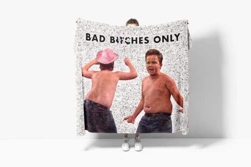 Gibby Bad Bitches Only Tapestry with Easy Hanging Kit, Funny Flag for College Dorm, Available In Sizes From 40" To 90", Skin-friendly Soft High-definition Meme Tapestry(Size:40"×30")