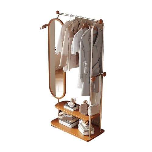 Decorative Full-Length Multifunctional Floor-Standing Mirror and Coat Rack for Bedroom for Living Room