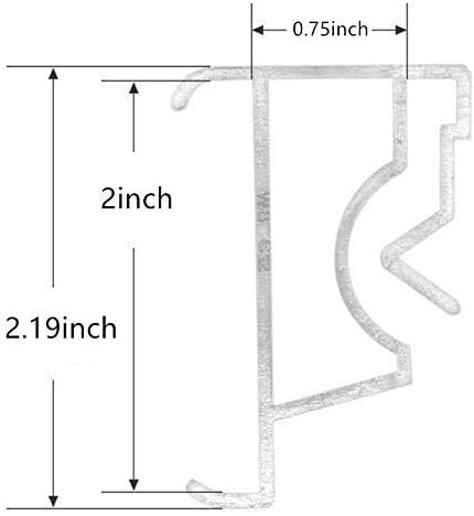 Valance Clips 10pcs 2inch Clear Plastic Hidden Retainer Holder for Window Blind Valance,Horizontal Faux & Wood Blinds Parts