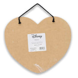 Open Road Brands Disney Minnie Mouse Heart Hanging Wood Sign - Cute Pink Minnie Mouse Decor for Kids' Bedroom or Nursery