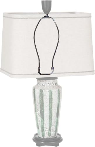 B&P Lamp® 8-1/2 Inch Regular Weight Lamp Shade Harp Holder for Table and Floor Lamps, Brass Plated Steel Finish