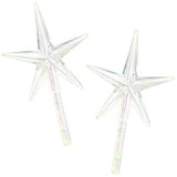 Cousin DIY Ceramic Christmas Tree Stars, 2pc, Clear (40000459)