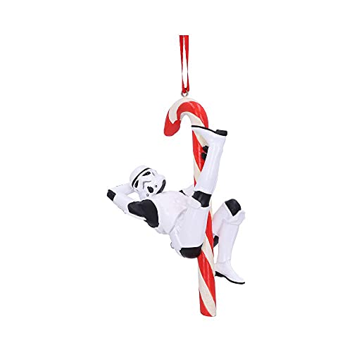 Nemesis Now Stormtrooper Candy Cane Hanging Ornament Decoration 12cm, Christmas