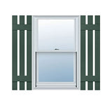 Mid America 00031235004 Standard Size Three Board Spaced Vinyl Shutters, w/Installation Shutter-Lok's & Matching Screws (Per Pair), 004, 12'W x 35'H, Wedgewood Blue