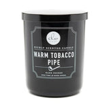 DW Home Warm Tobacco Pipe Scented Candles, 15 oz Large Double Wick Jar, Up to 56 Hour Burn Time, Strong Long Lasting Woodsy Fragrance, Gifts for Men & Women