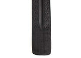 Wooden Incense Holder - Carved Wood Hand Painted - 10 inches Long (Black)