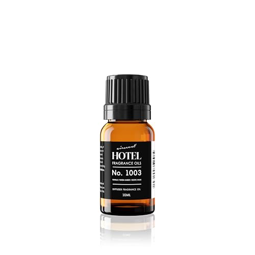 AirScent Hotel Diffuser Oil No. 1003 - Vanilla Warm Amber Musk - 10 mL | Asian Garden Hotel Scent - Premium Fragrance Oil for Ultrasonic and Waterless Diffusers and Crafting - .34 fl oz Bottle