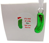 Pickle Ornament Little Gherkin Tree Christmas Decoration Set Boxed with Legend Story Card