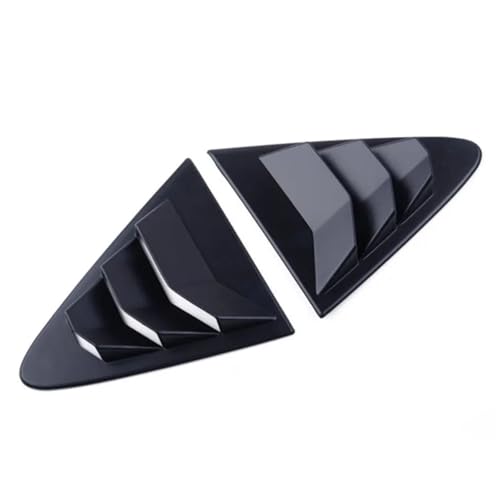 for Rear Window Louver Shutter for Carola 14-18 Side Air Vents Cover Trim Exterior A Pair(Glossy Black)