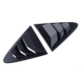 for Rear Window Louver Shutter for Carola 14-18 Side Air Vents Cover Trim Exterior A Pair(Glossy Black)
