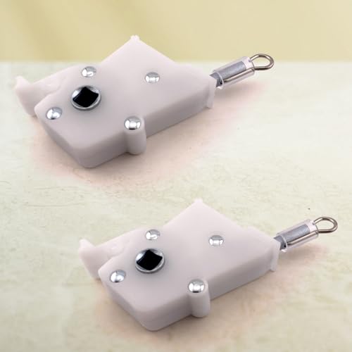 Amazing Drapery Hardware High Profile Wand Tilt Control 2ct - 1/4” Square Hole Heavy Duty Metal Mechanism for 2" Horizontal Blinds