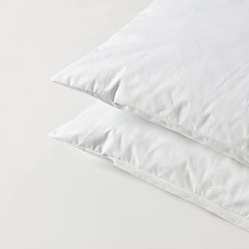 basic home 20x20 Pillow Inserts-Shredded Memory Foam Fill-High Density Throw Pillow Inserts with Long Support-Home Couch Hotel Collection-Cotton Fabric-2 Pack