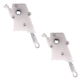 Amazing Drapery Hardware High Profile Wand Tilt Control 2ct - 1/4” Square Hole Heavy Duty Metal Mechanism for 2" Horizontal Blinds