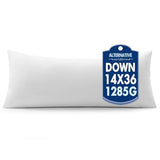 MIULEE 14x36 Synthetic Down Alternative Pillow Insert Decorative Throw Pillow 14 x 36 Inch Body Bed Sleeping Ultra Soft Fluffy Form for Sofa Couch Bed