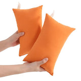 NTBAY Tiny Pillows, Down Alternative 7"x11" Microfiber Mini Pillow for Travel, Pets, Soft Machine Washable Small Pillows for Neck, Wrist, Lumbar and Knee, Orange