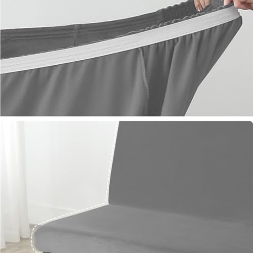 Velvet Armless Futon Cover 3/2 Seater Stretch Sofa Bed Slipcover, All-Inclusive Armless Sofa Covers Slipcovers, Anti-Slip Futon Covers Slipcovers, Futon Cover Stretch Armless Sofa Bed,C