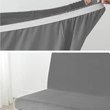 Velvet Armless Futon Cover 3/2 Seater Stretch Sofa Bed Slipcover, All-Inclusive Armless Sofa Covers Slipcovers, Anti-Slip Futon Covers Slipcovers, Futon Cover Stretch Armless Sofa Bed,C