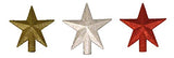 Kurt Adler H9766 4" Petite Treasures Red Glittered Mini Star Christmas Tree Topper - Unlit
