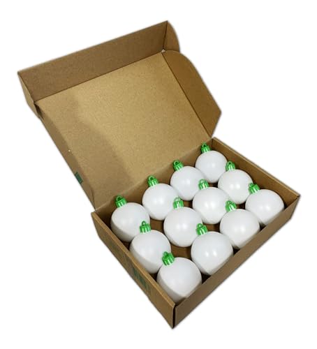 Treemendous Christmas Tree Ornament Decorating 12 Count Refill Kit - White Ball Ornaments Compatible with Treemendous Tree and Gift Box Ornament Decorators - Ages 3 and Up