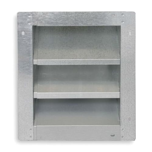 Dayton Louver,Adj w/ 40 to 52 In,Galv Steel 2FTY1-1 Each