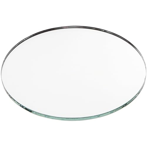 Plymor 4" Round, 3mm Thick Non-Beveled Glass Mirror Circle