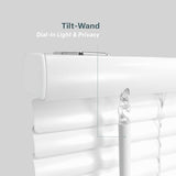 REGAL estate QuickInsta MagMount No Tools No Drill Cordless 1" Magnet Mini Blinds for Metal Steel Doors, 25" W x 42" H, White