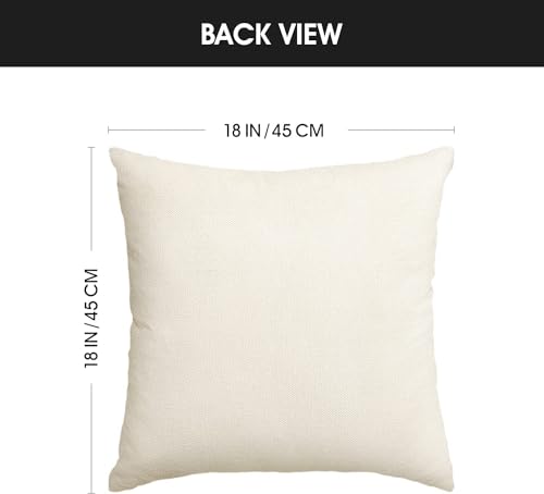 AVOIN colorlife Bless Our Home Eucalyptus Stars Fireworks Car Blue Throw Pillow Covers, 18 x 18 Inch 4th of July Patriotic Independence Memorial Day USA Flag Cushion Case for Sofa Couch Set of 4