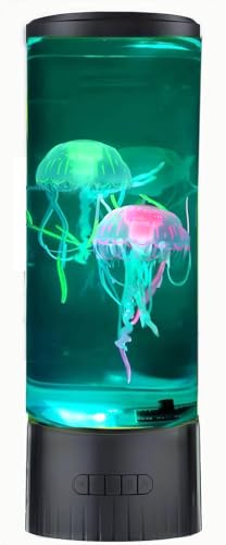 Gifts for Kids Men Women Friends Family Cool Jellyfish Lamp Night Light with Speaker for Girls Boys Kids Home Office Bedroom Decor for Christmas Holiday Birthday Party