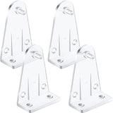 Maitys Blinds Hold Down Brackets Clear Plastic Blind Brackets Hold Replacements for 2 Inch Horizontal Blind Shades Windows Doors(4 Pieces)