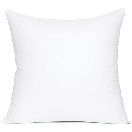 MIULEE 28x28 Euro Pillow Insert, Throw Pillow with Virgin Fiber Filling