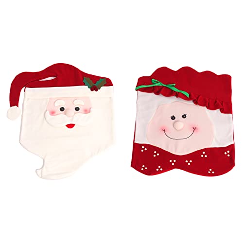 Santa Chair Christmas Decoration for Home Table Dinner Chair Back Banquet House Decor 2023 New Year Party Supplies