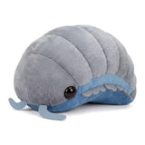 Likelike 11.8 Inch Pill Bug Plush Pillow, Lifelike Insect Stuffed Soft Back Cushion, Gray Pill Bug Pillow for Couch Bed Car, Cute Decorative Throw Pillow for Home Office