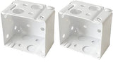 Cutelec Box Mounting Bracket 1set for 1-1/2" Blinds White Color Window Blinds Headrail Bracket